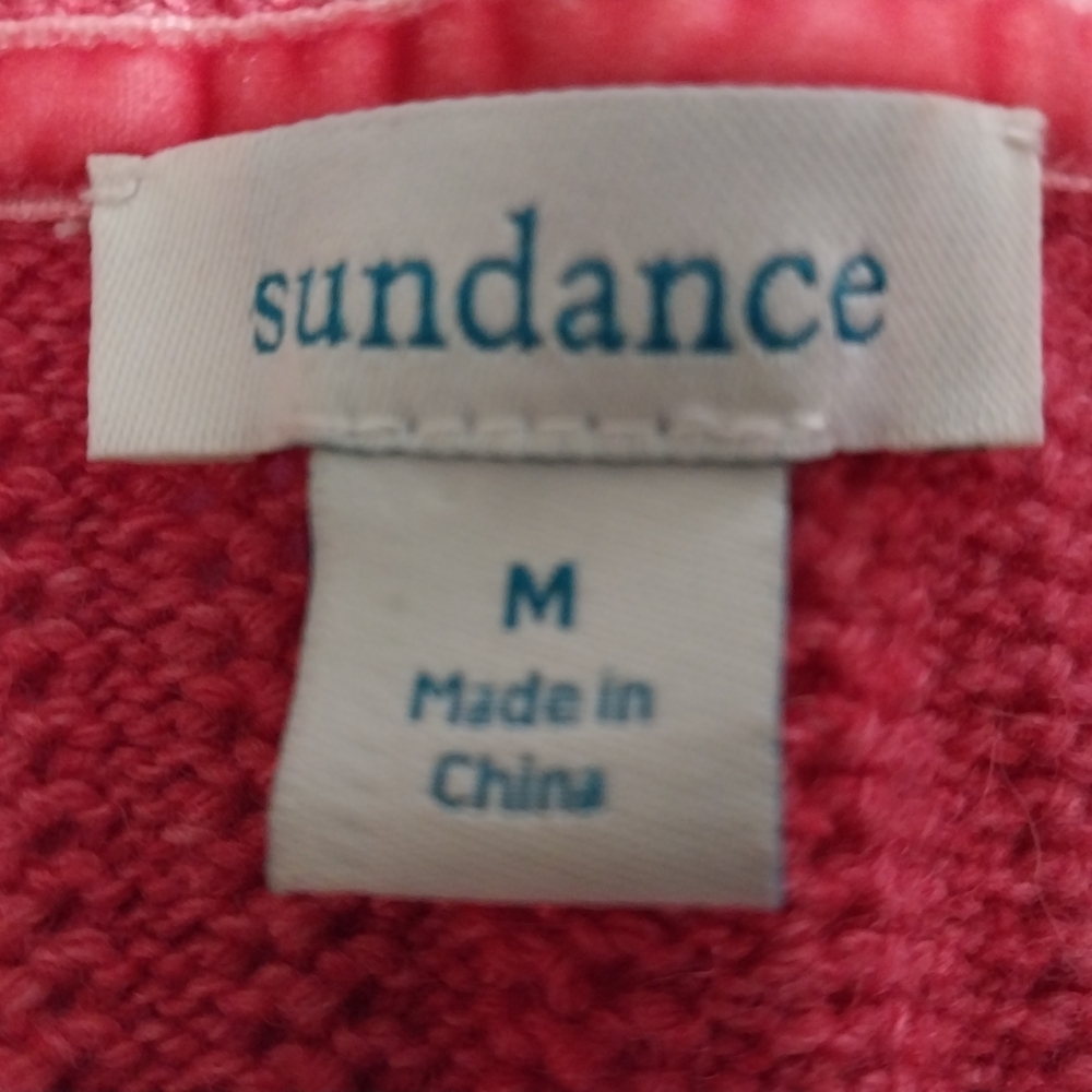 Sundance Medium Coral Button-Up Cardigan Sweater Viscose,Wool,Alpaca,Nylon - Picture 12 of 12